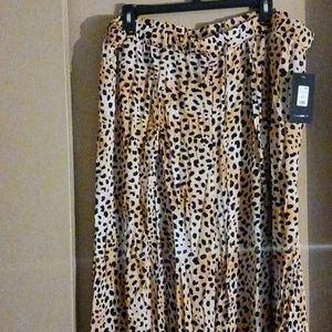 Cheetah print swim cover up pants